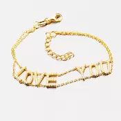 Pozlátený náramok so zirkónmi B1803012-1905-SLX