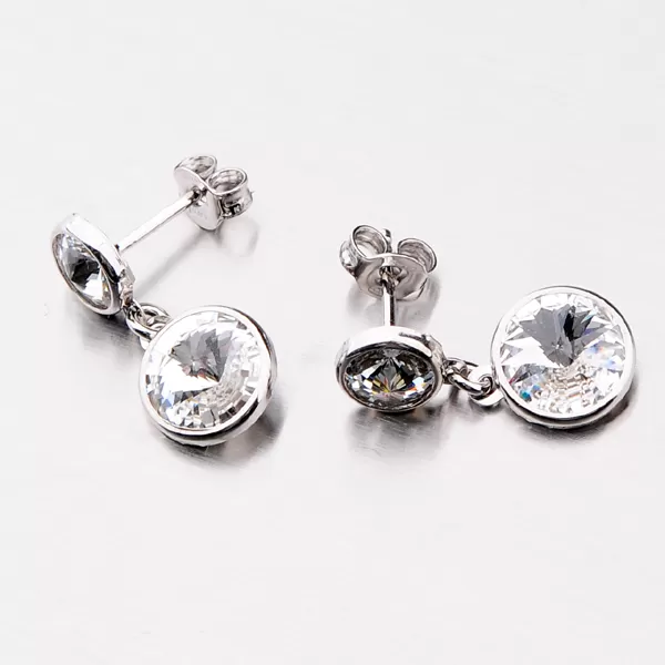 Dámske náušnice strieborné kryštály 925 E1702899-2120-SLX