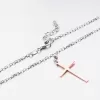 Náhrdelník s ružovým krížom 92003043-54B-SLX