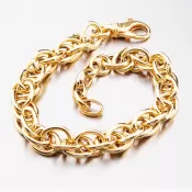 Masívny pozlátený náramok B2001144-1264-SLX