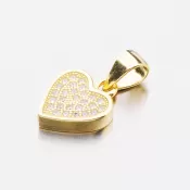Pozlátený prívesok v tvare srdca P-S1803482-1905-SLX