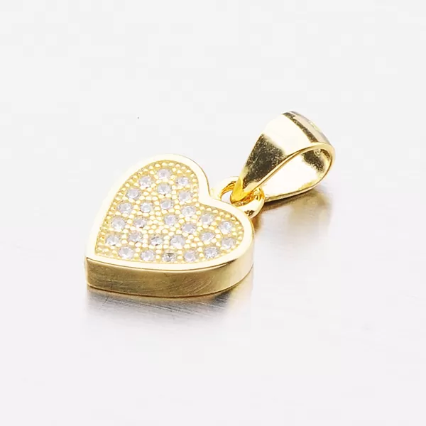 Pozlátený prívesok v tvare srdca P-S1803482-1905-SLX