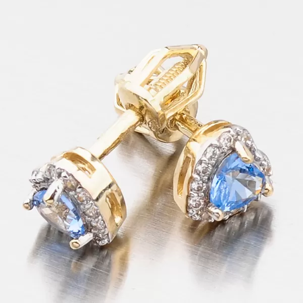 Zlaté napichovacie náušnice 52GZ-8015ZMB-SR