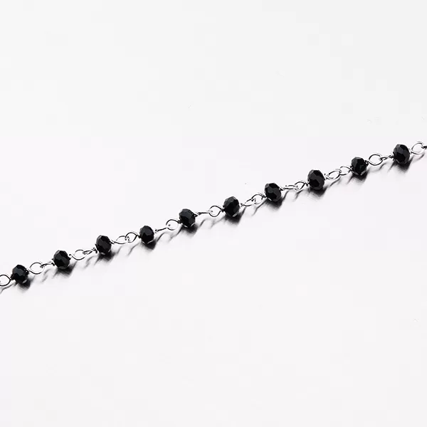 Strieborný náramok s krížikom a kryštálmi B1900754-1802-SLX