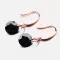 Náušnice s čiernym kryštálom E1702153-1905-SLX