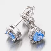 Dámske napichovacie náušnice zo žltého zlata 585 52GZ-8015BMB-SR