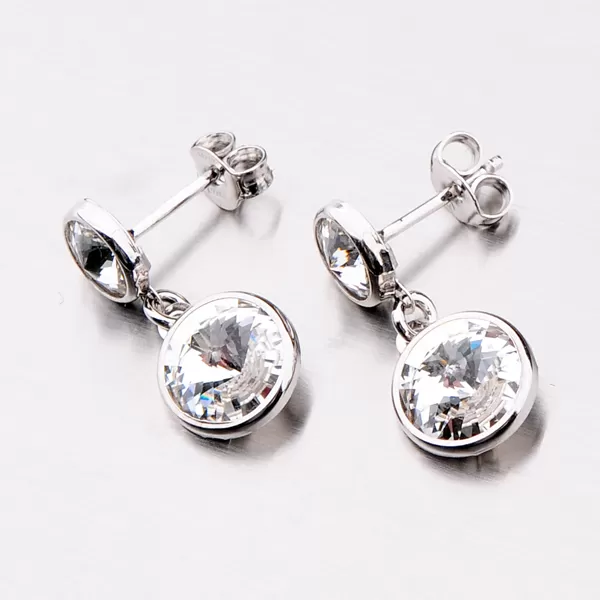 Dámske náušnice strieborné kryštály 925 E1702899-2120-SLX