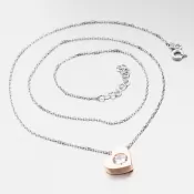 Dámsky náhrdelník zlatý mix 585 zirkón 229P-151040-4