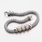 Strieborný náramok so zirkónmi B1603061-2196-SLX