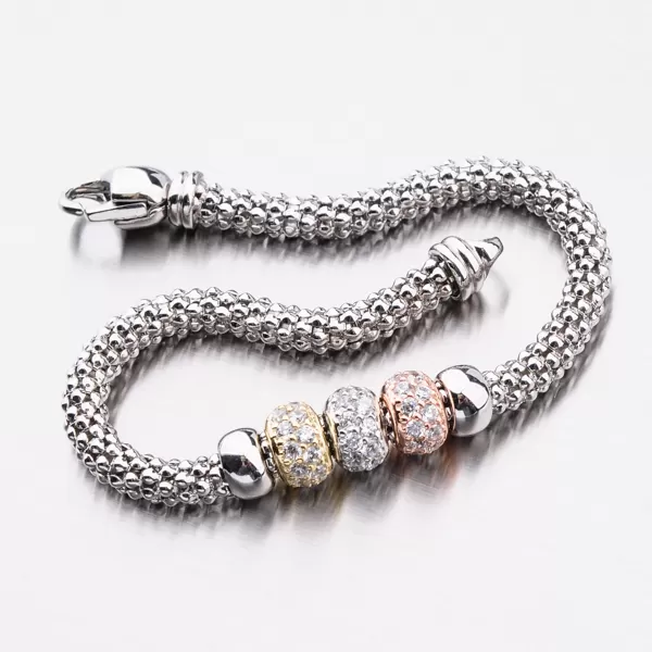 Strieborný náramok so zirkónmi B1603061-2196-SLX