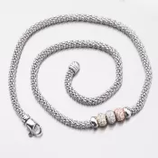 Strieborný náhrdelník so zirkónmi N1603060-2196-SLX