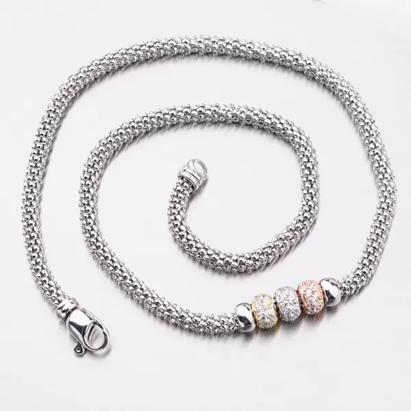Strieborný náhrdelník so zirkónmi N1603060-2196-SLX