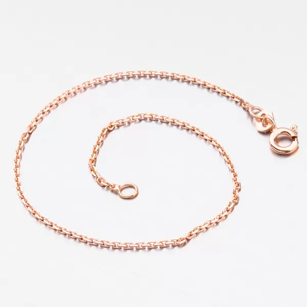 Strieborný ružovým zlatom pozlátená retiazka Anker CHRS-19-040-D/C-CV