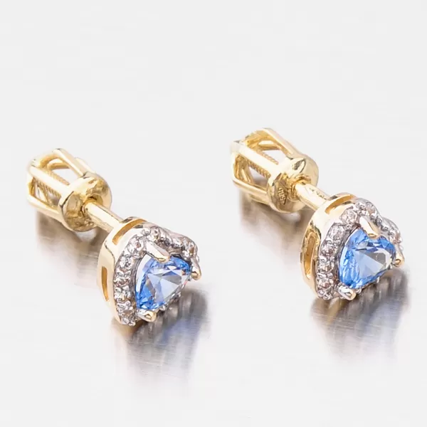 Zlaté napichovacie náušnice 52GZ-8015ZMB-SR