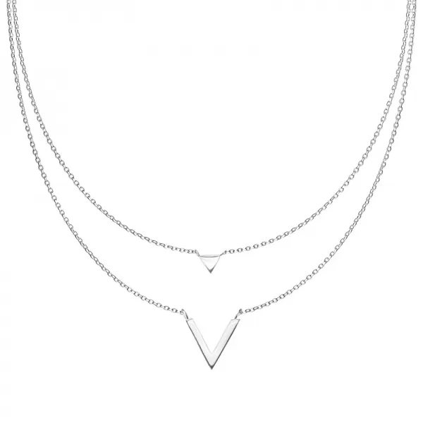 Oceľový dvojitý náhrdelník SNPHBJ-151502-ST