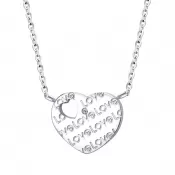 Oceľový náhrdelník so srdiečkom MNCP15-521-A