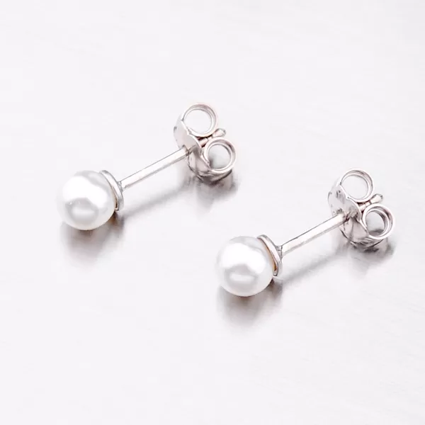Strieborné náušnice s perlom E2301470-2224-SLX