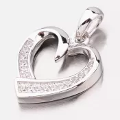 Strieborný prívesok srdca PKL-3060