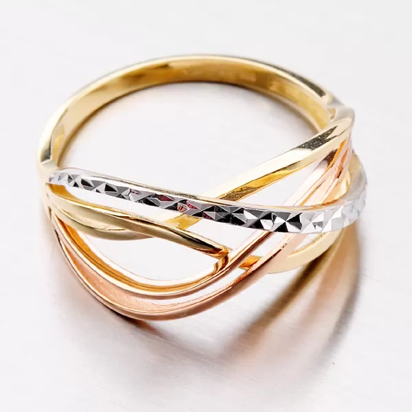 Dámsky prsteň žlté zlato 585 141P-110522