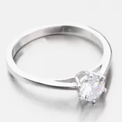 Strieborný prsteň so zirkónom GST-11272