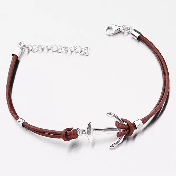 Náramok s kotvou v hnedej farbe B1502302-0940-SLX