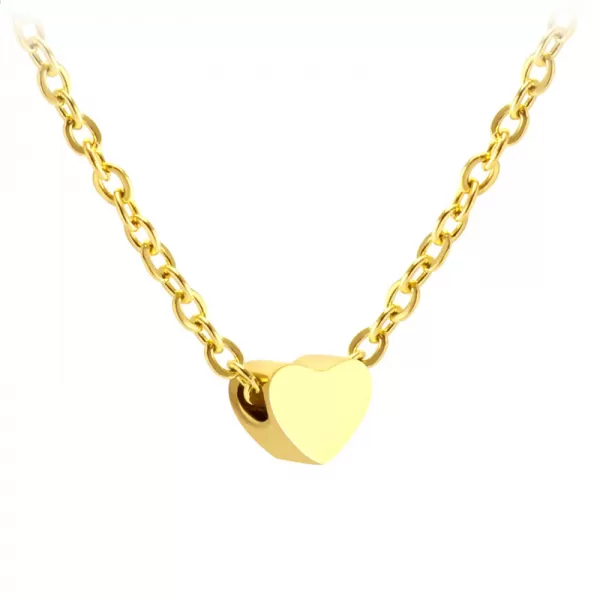 Oceľový náhrdelník so srdcom MNCN15-339-B
