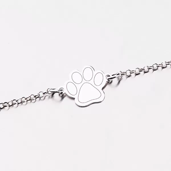 Náramok zo striebra s tlapičkou B1600305-1264-SLX