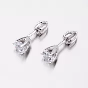 Dámske náušnice biele zlato 585 zirkón 52GZ-60294B
