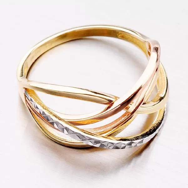 Dámsky prsteň žlté zlato 585 141P-110522