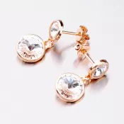 Visiace náušnice s kryštálmi E1702895-2120-SLX