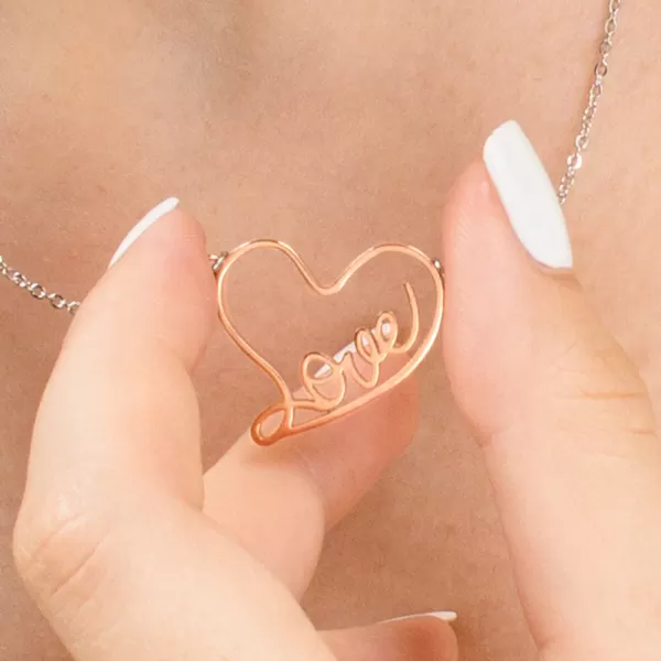 Náhrdelník s príveskom v tvare srdca MNN15-020G-C