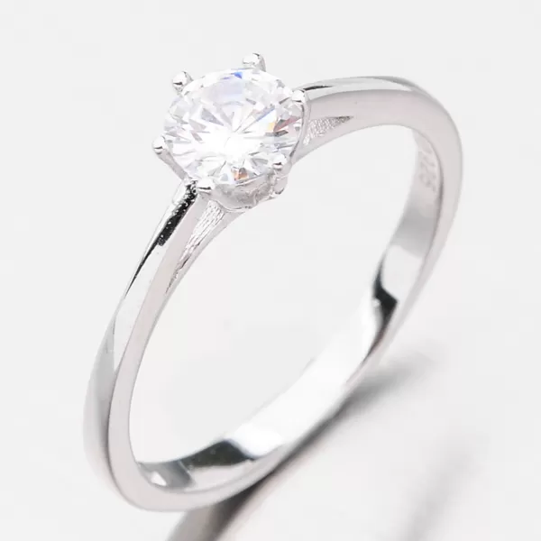 Strieborný prsteň so zirkónom GST-11272