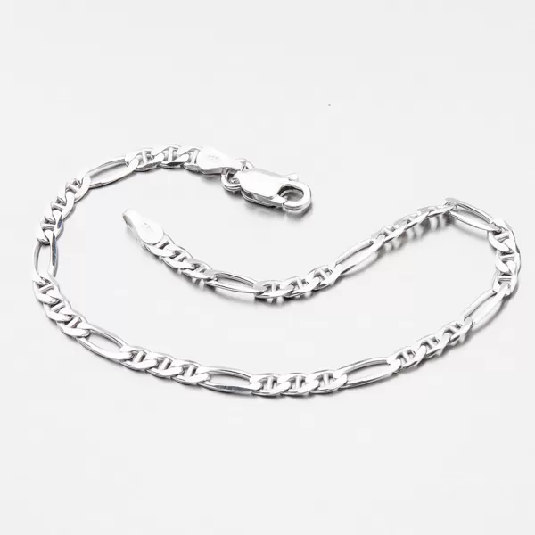 Strieborný náramok Figaro 3+1 CHRS-05-GA3+1-080