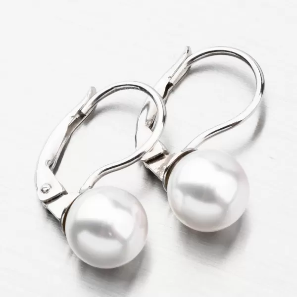 Náušnice podložky s Pearl E2301433-1905-SLX