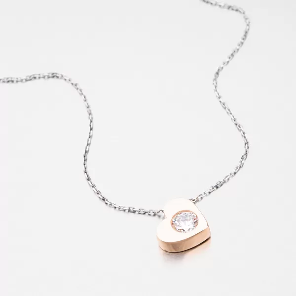 Dámsky náhrdelník zlatý mix 585 zirkón 229P-151040-4