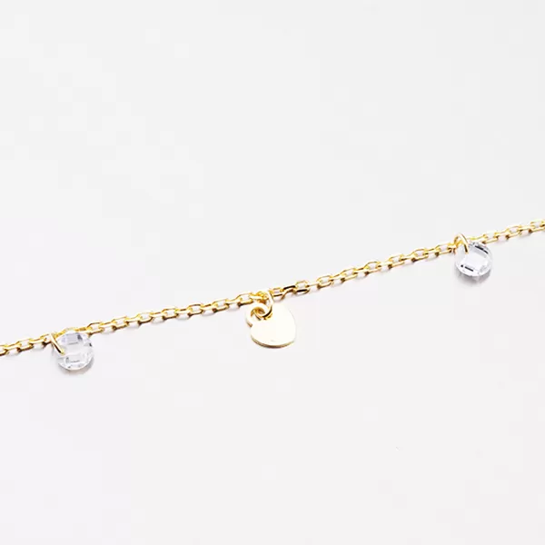 Náramok s príveskami a zirkónmi B2100130-1132-SLX