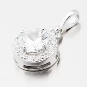 Okrúhly prívesok so zirkónmi HST-13193