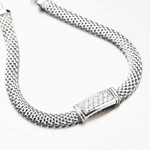 Dámsky strieborný náramok so zirkónmi B1902542-2196-SLX