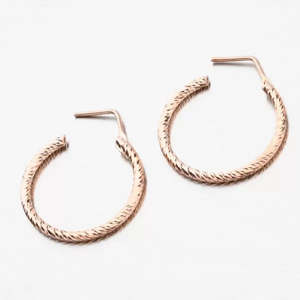 Krúžky vo farbe ružového zlata E2000855-0809-SLX