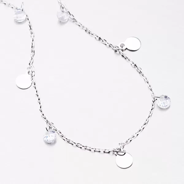 Náramok s príveskami a zirkónmi B2100124-1132-SLX