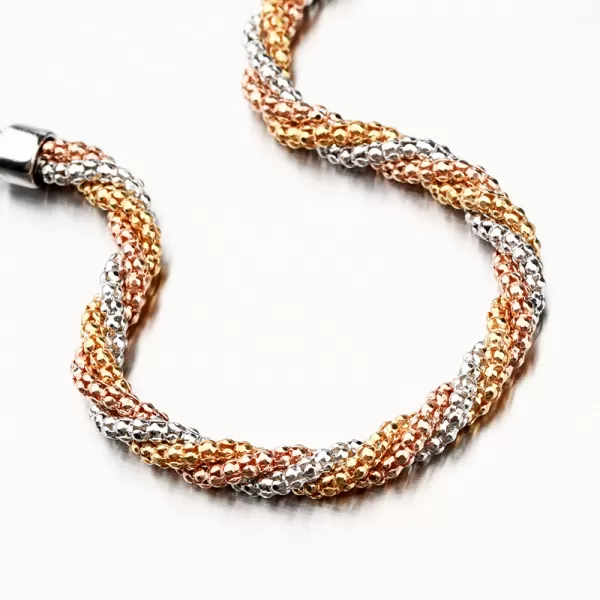 Pletený trojfarebný náramok B1300518-1264-SLX