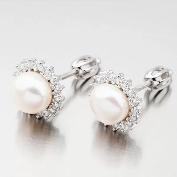 Strieborné kôstky s perlou UPST-121656/P