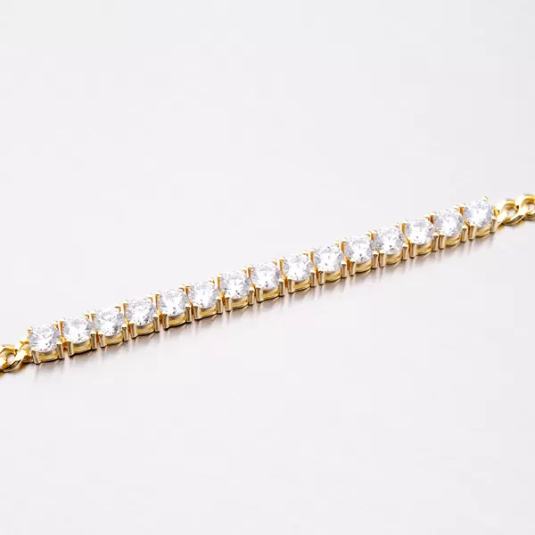 Pozlátený náramok so zirkónmi B2100025-1905-SLX