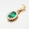 Zlatý prívesok s Emerald 13-380