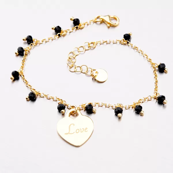 Pozlátený náramok s príveskami B1900838-2464-SLX