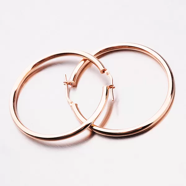 Veľké pozlátené kruhy E1602253-1234-SLX