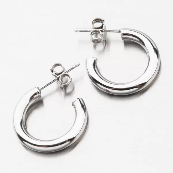 Masívne kruhy zo striebra E1400032-1234-SLX