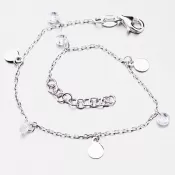 Náramok s príveskami a zirkónmi B2100124-1132-SLX