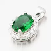 Prívesok so zeleným zirkónom HST-13252