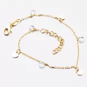 Náramok s príveskami a zirkónmi B2100130-1132-SLX